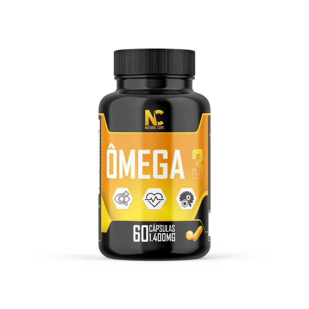 Ômega 3 60 Cápsulas Coração Memória Concentração Saúde Cerebral Anti-Inflamatório