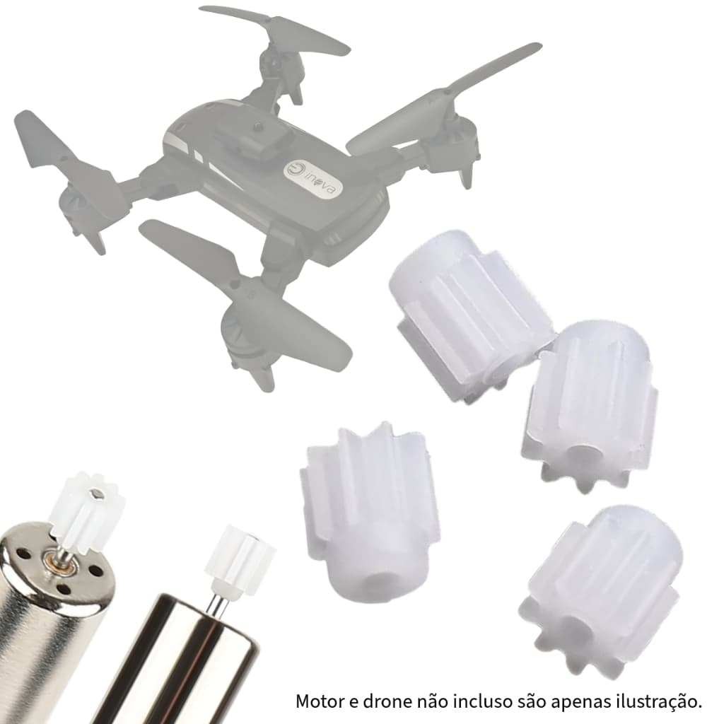 4 Engrenagem Pinhão para o Motor para Drone Inova WRJ 12616