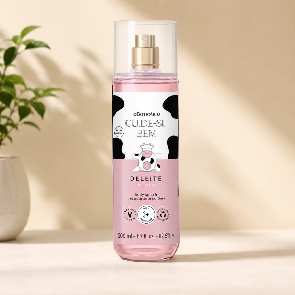 Body Splash Corporal feminino Cuide-se Bem Deleite 200ml