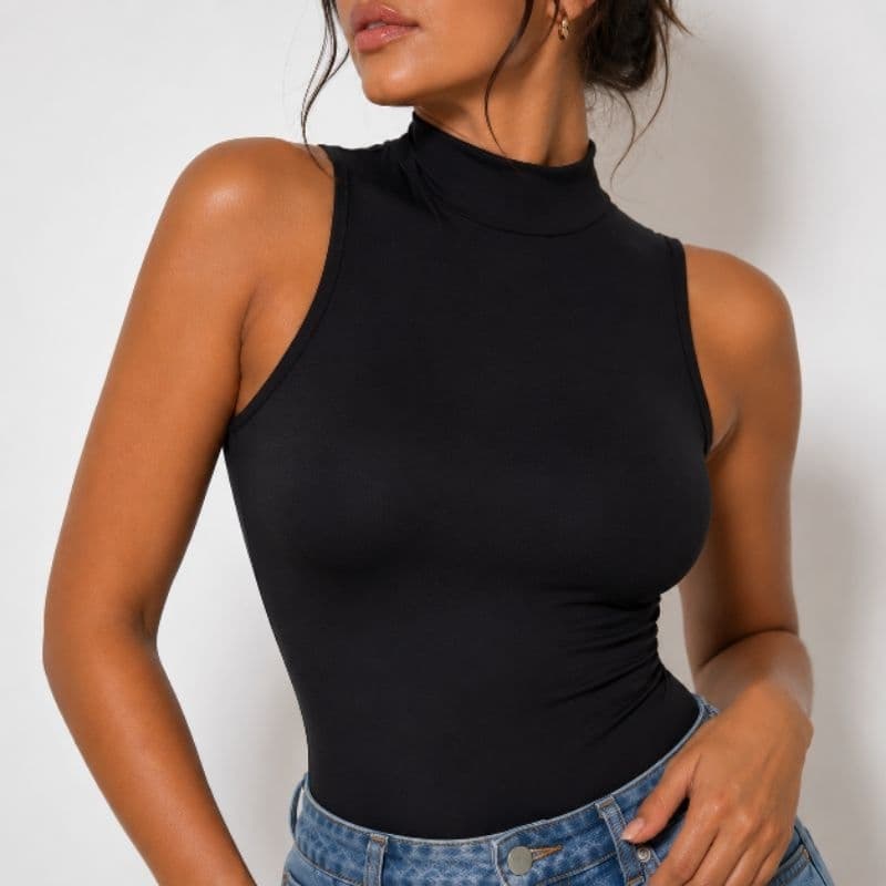 Body Feminino Gola Alta Suplex Premium Zero Transparência Modelador PP ao GG Várias Cores