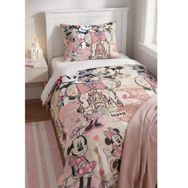 ENVIO IMEDIATO Kit Edredom Minnie Solteiro 3 Peças 1,70x2,20