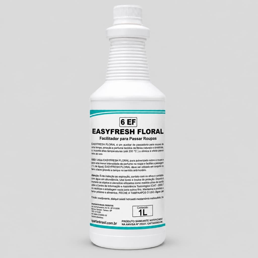 Easyfresh Floral Facilitador De Passar Roupas Perfuma Tecido Spartan Original Concentrado 1L