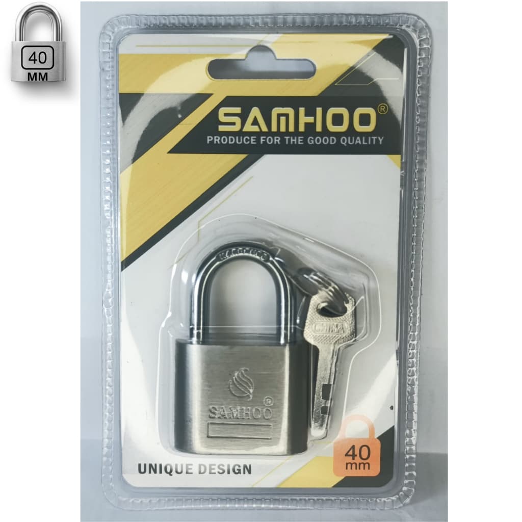 Cadeado 40mm Aço Inox Chave Tetra com 3 Chaves