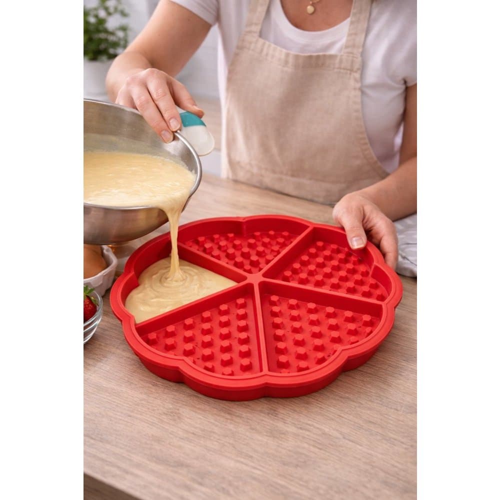 Forma de Silicone Waffle 5 divisórias / Sortido