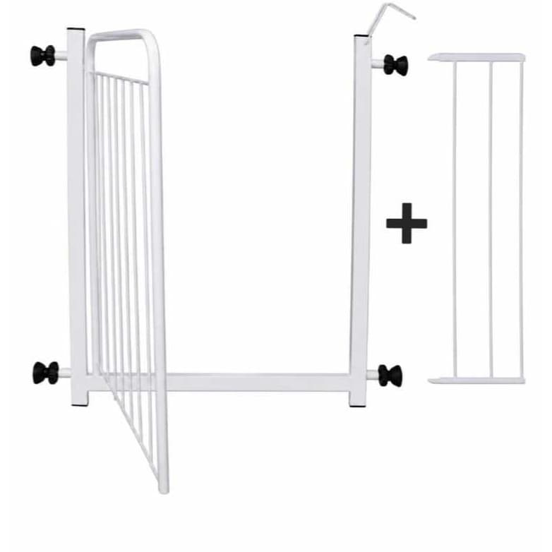 Portão Pet Grade ( 68cm A 143cm ) ) Cachorro Extensores - Cercado  Proteção Segurança Crianças