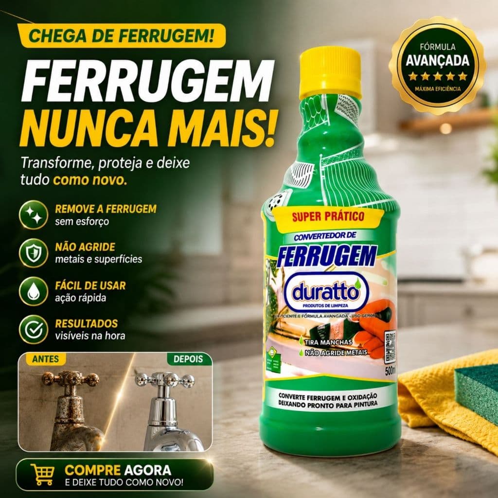 Convertedor de Tira Ferrugem e Oxidação de Metais Duratto