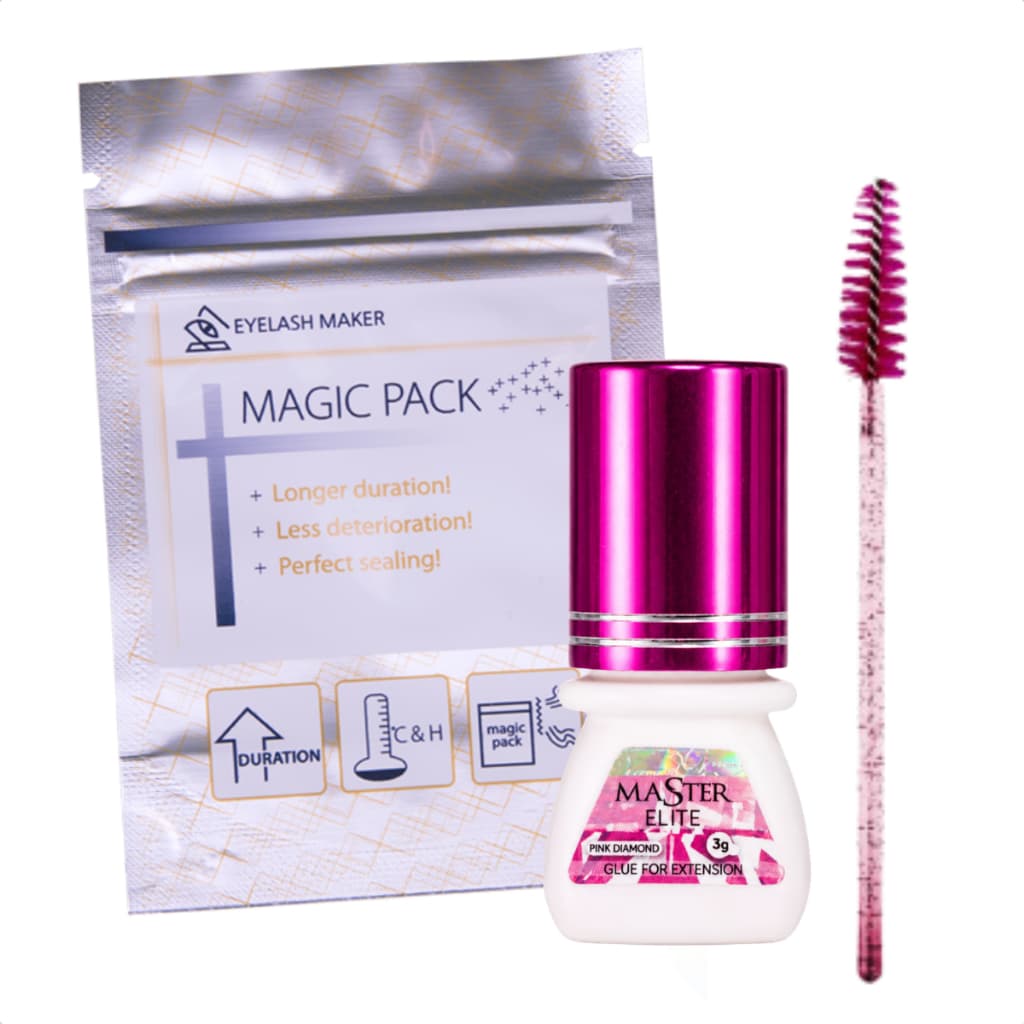 Cola para Extensão de Cílios Master Diamond Pink 3ml Acabamento Transparente Lash Pro
