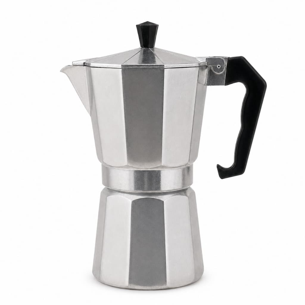 Cafeteira Italiana Moka Café Expresso 6 Xícaras Alumínio Café Puro
