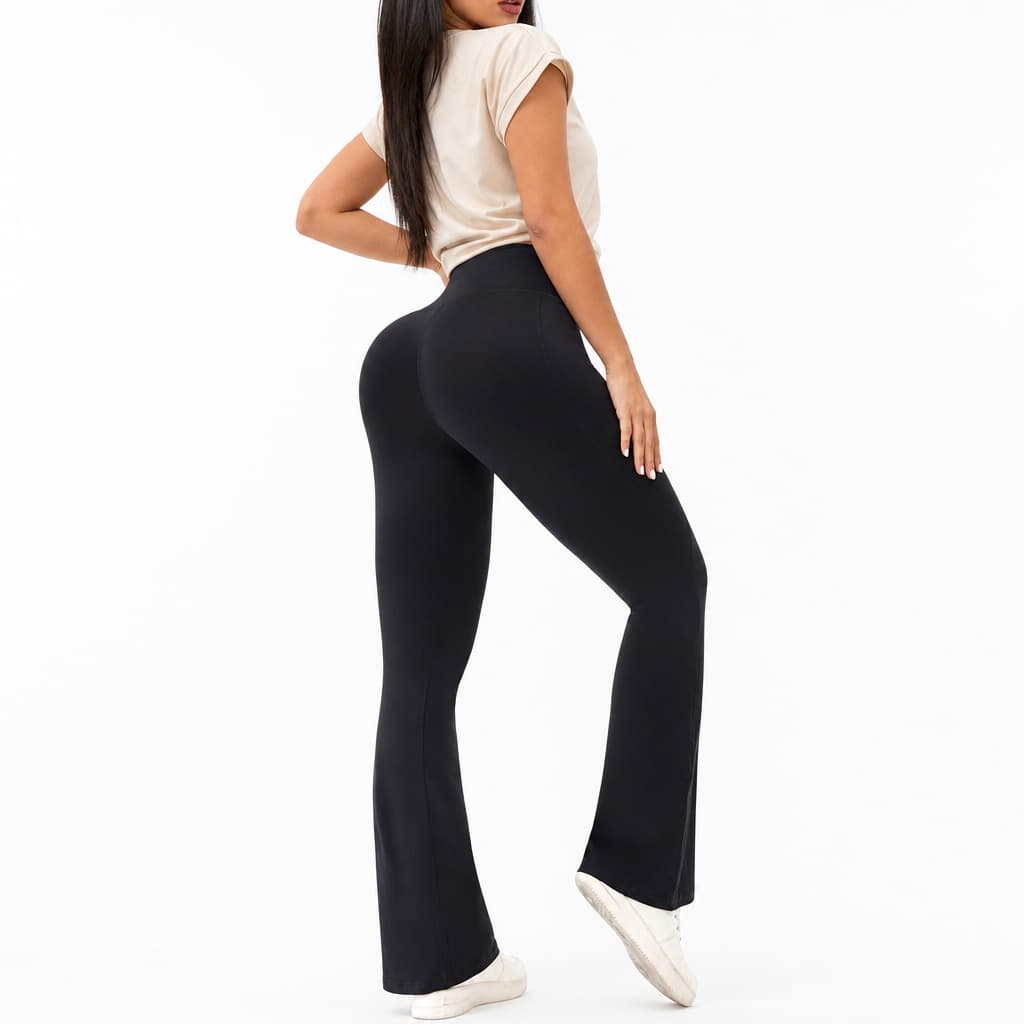 Calça Flare Feminina Cintura Alta Elegante e Modela o Corpo