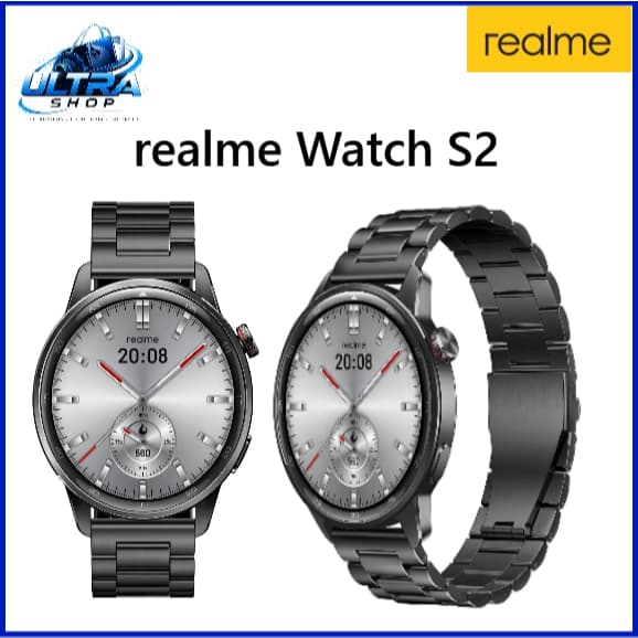 Smartwatch Realme Watch S2, Gps Integrado, Chamadas Bluetooth, Tela 1.43 AmoLED, Ip68
