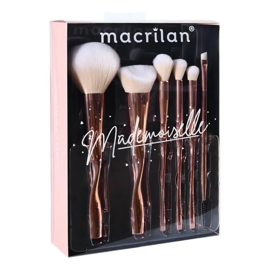 Pincel Macrilan Mademoiselle para Maquiagem | Cerdas Macias | Profissional | Aplicação Perfeita