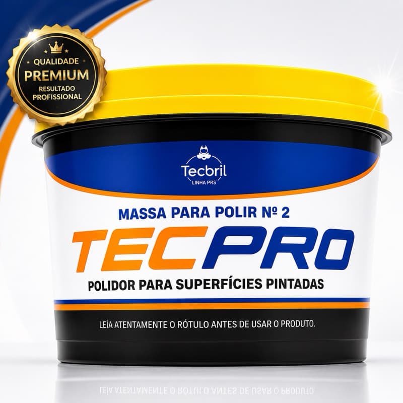 Massa de Polir Nº2 Tecbril TecPro 500g | Polidor Profissional à Base d’Água para Carros e Pinturas