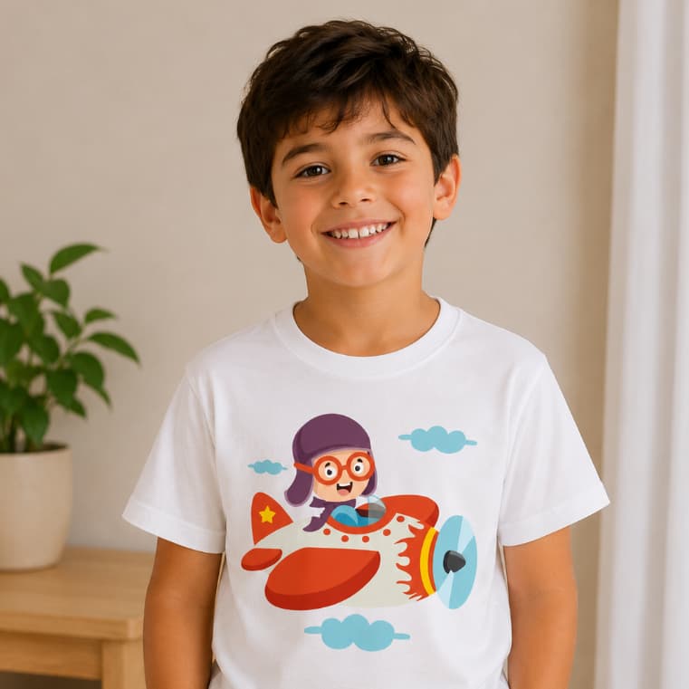 Roupa Infantil Menino Menina Aviador Avião Desenho