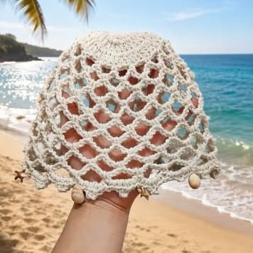 headpiece/toca crochê/moda praia/crochê