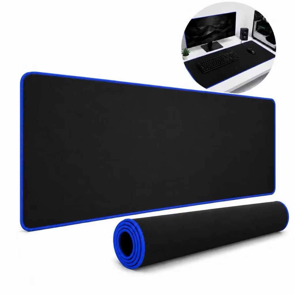 MousePad DeskPad 90x40cm Couro Sintético Borda Costurada Tapete Mesa Mousepad Grande Escritório Home Office Gigante NEW1