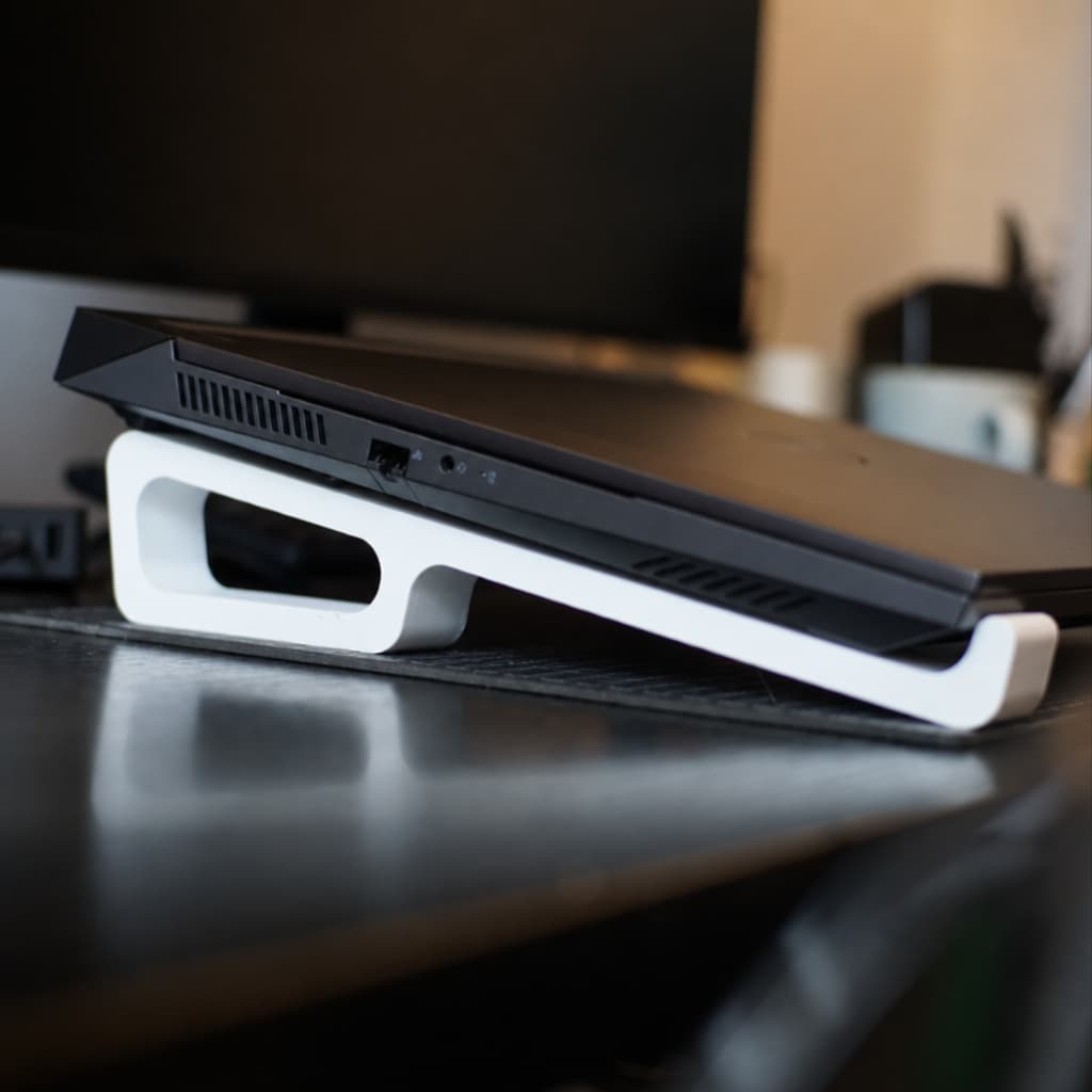 Suporte para Notebook Ergonômico  Base Elevada Antiderrapante Ventilado Resistente