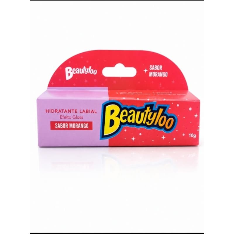Hidratante Labial Beautyloo Efeito Gloss Sabor Morango 10g