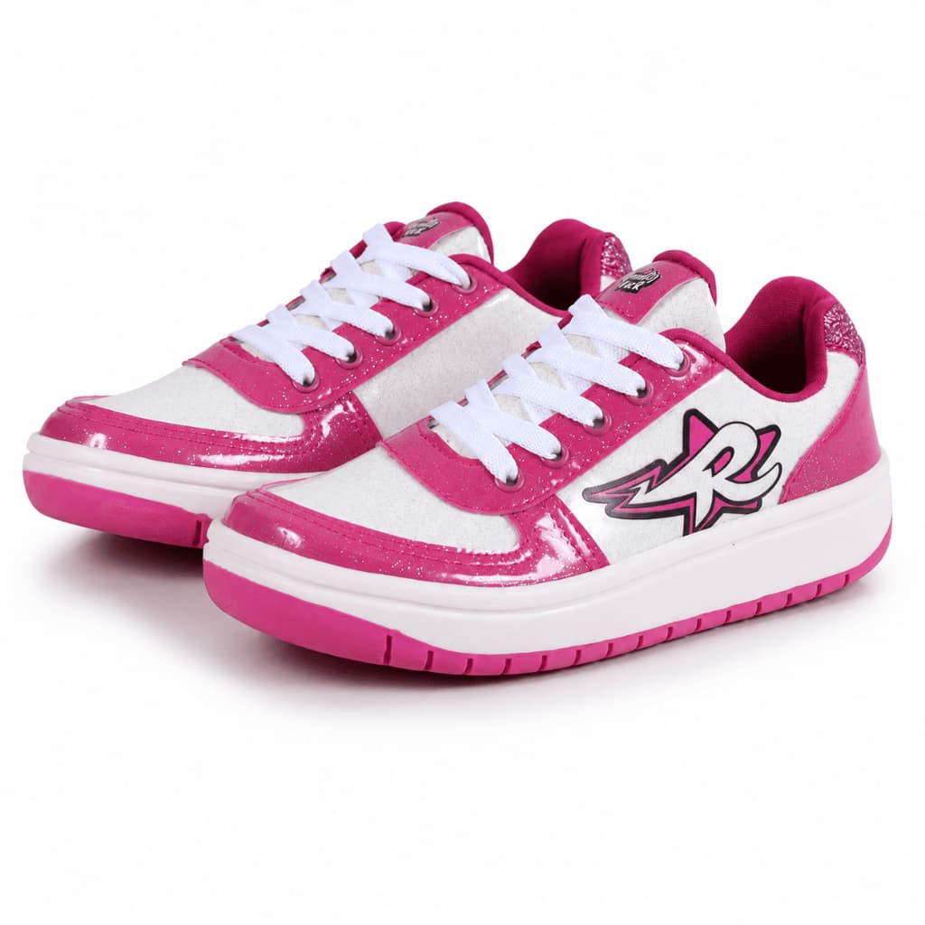 Tênis Feminino Menina Dos Rosa Emilly Vick Branco Rosa EDDR02E