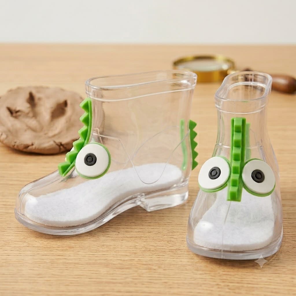 Galocha Infantil R Dinossauro Bota de Chuva Menino Menina Cano Curto Antiderrapante Verde Macia Impermeavel