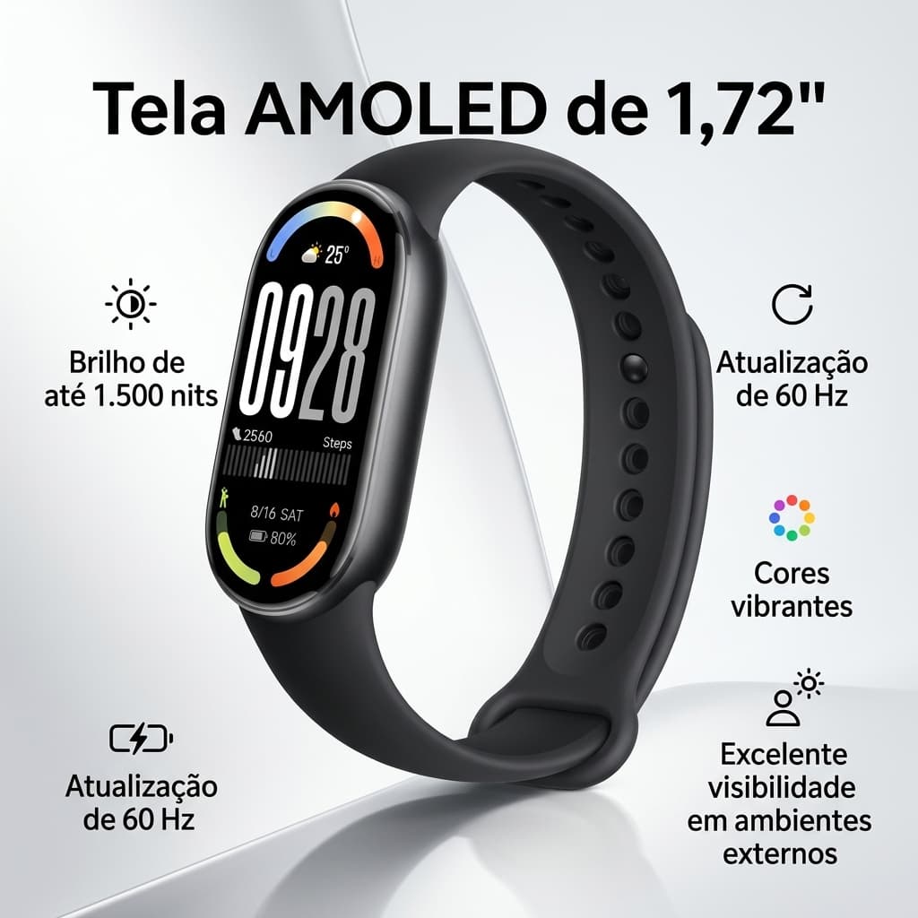 Relógio Smartwatch Mi Band 10 Global Smart-band Original