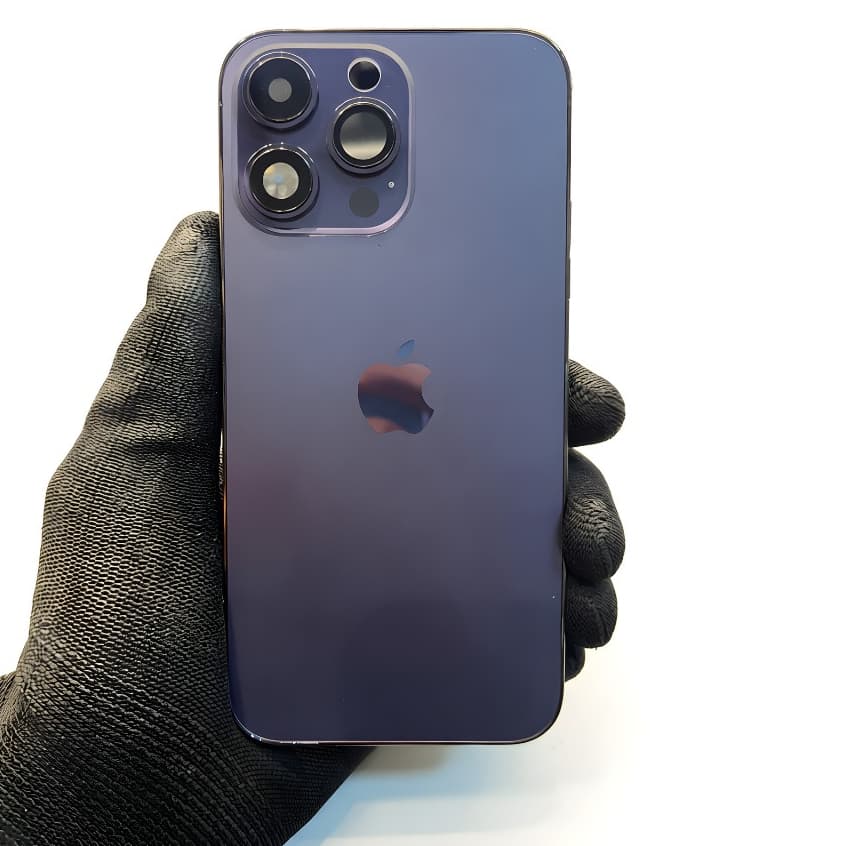 Carcaça Compativel Para iPhone 14 Pro Max Cor Roxo Purple Completa Chassi Aro Traseira Botões Gaveta Chip