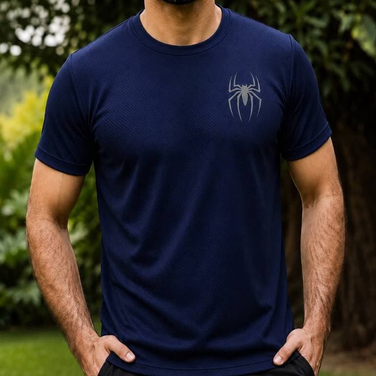 Camiseta Dryfit masculina Spider Man Musculação Homem Aranha futebol Corrida Respirável Original da Avve Wear