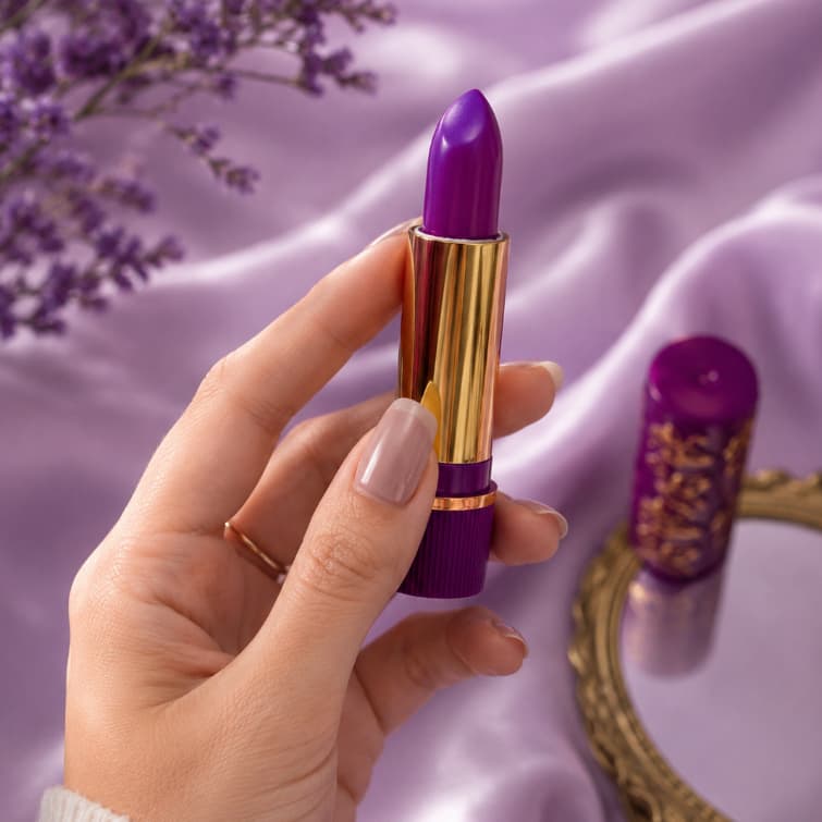 Brilho Labial Hidratante para Lábios Lilás