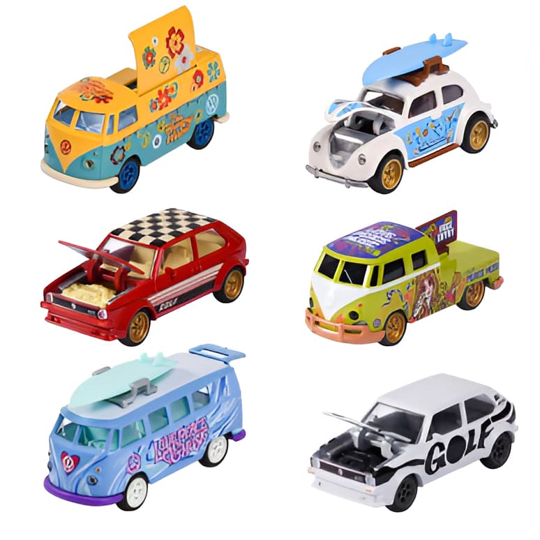 Miniatura Majorette Volkswagen Deluxe Cars 1/64 - Carrinhos de Metal - Vários Modelos