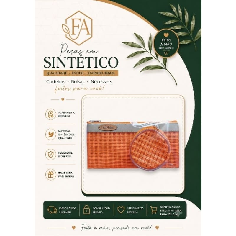 kit Porta moedas e Necesser Slim