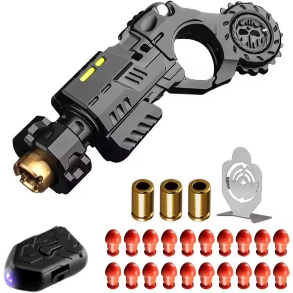 Hand Spinner Arma de Brinquedo Revólver Pistola Alivio Ansiedade Fidget Anti Estresse Adulto Metal