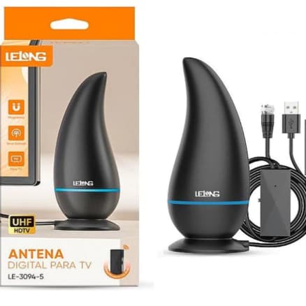 Antena Digital Amplificada UHF/HDTV Mod.LE-3094-5 em Qualquer TV