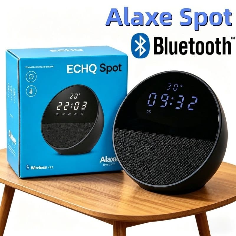 Caixa De Som Bluetooth Digno, Mini Caixinha Alarme Com Relógio Digital Touch e Rádio FM