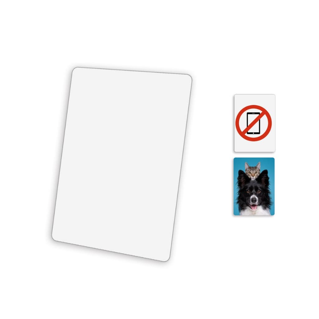 Kit 5 Chapas de Metal 21x30cm para Personalização de Fotos, Artes e Brindes Criativos