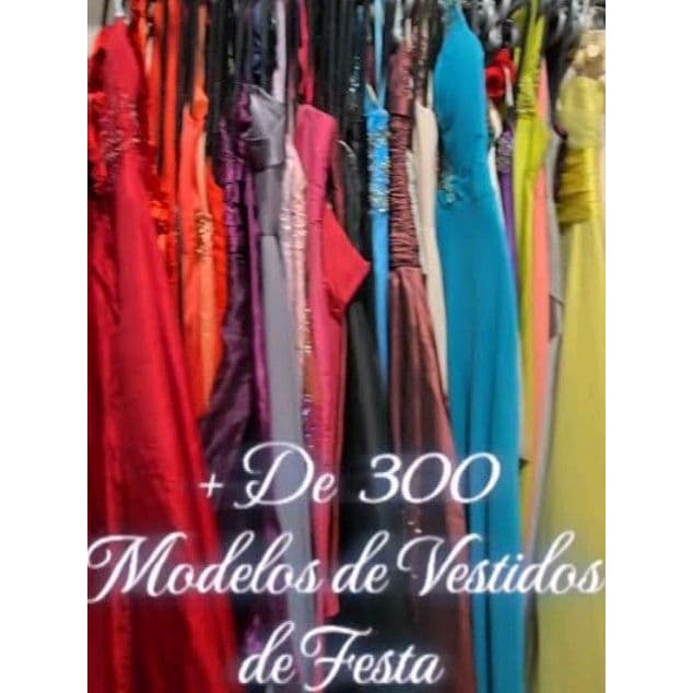 lote de 5 vestidos longos de festa