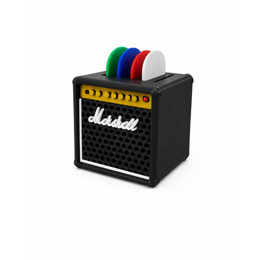 Porta Palhetas de Guitarra Estilo Mini Amplificador Marshall