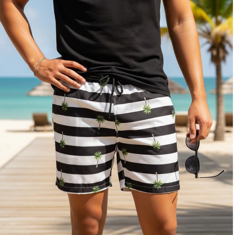 Short Praia Masculino Tactel Mauricinho Bermuda Masculina Verão Piscina Academia tectel