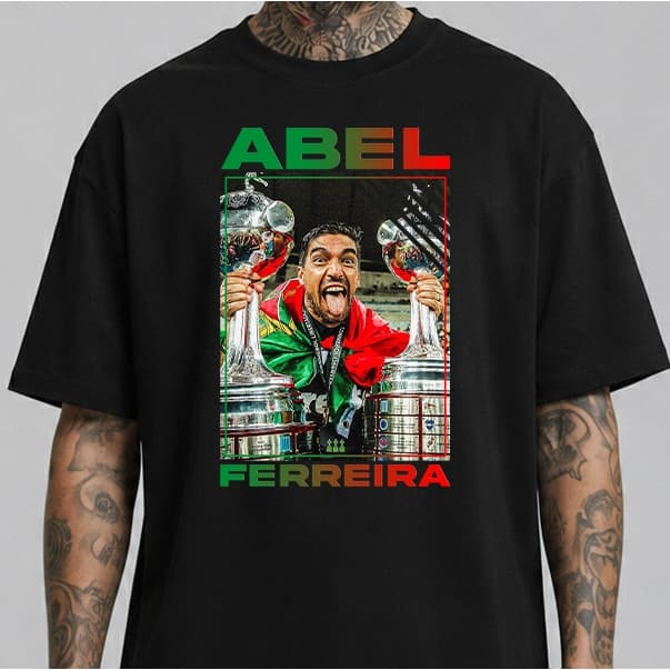 CAMISETA UNISSEX ABEL FERREIRA TÉCNICO STREETWEAR ( LANÇAMENTO ) TODOS TAMANHOS P AO G5 PLUS SIZE