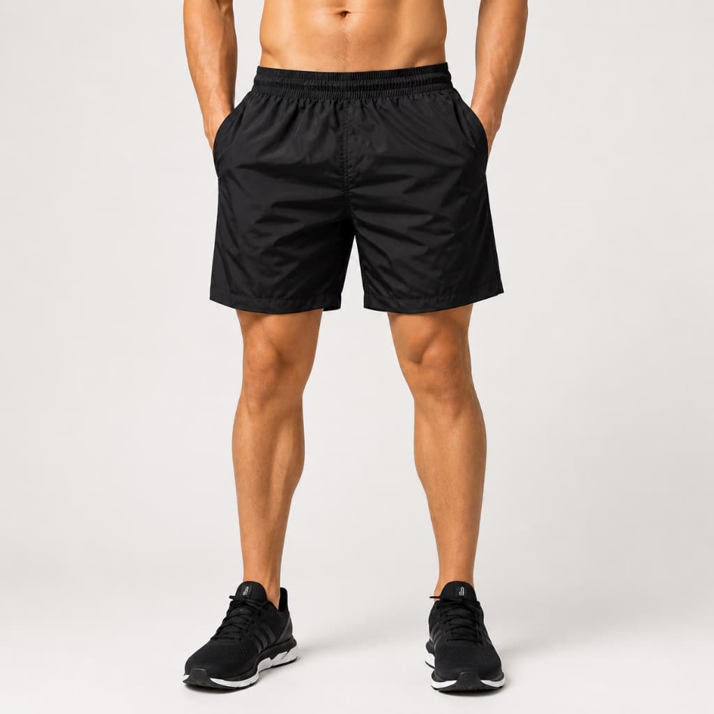 Bermuda Masculina Tactel - Shorts Academia Treino 2 Bolsos Praia Esportiva Elástico na cintura