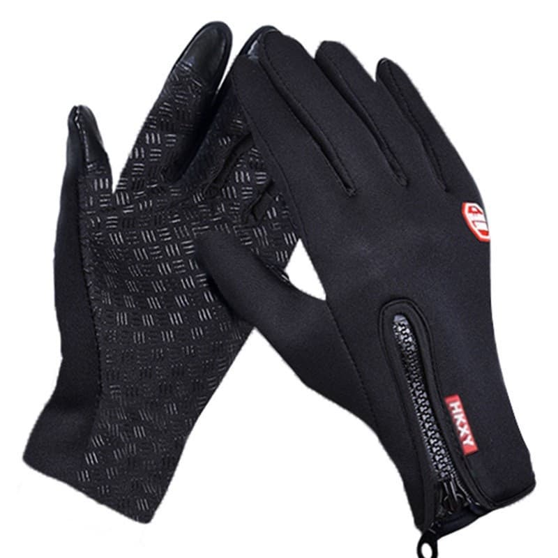 Par Luva Motoqueiro Térmica E Impermeável Com Touch Screen Cor Preto Tamanho Único