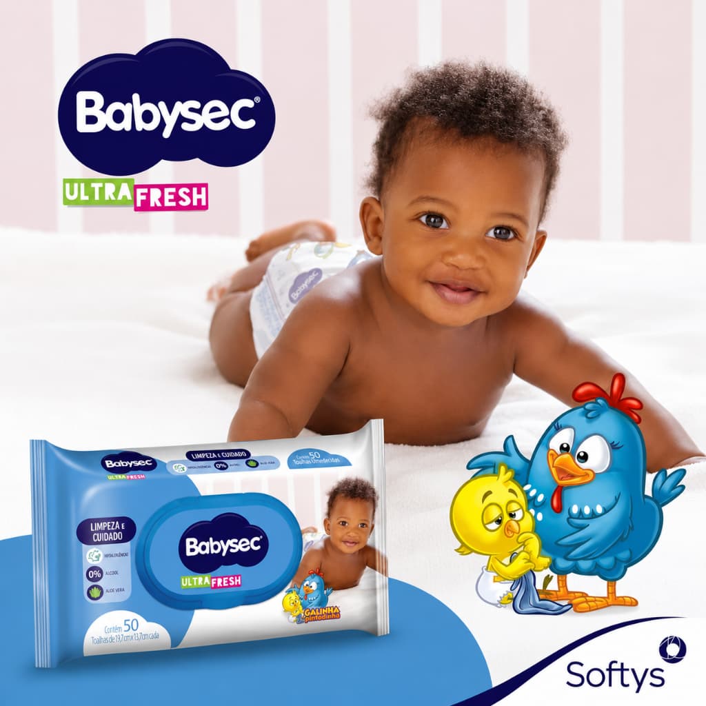 Lenços Umedecidos Babysec Ultra Fresh