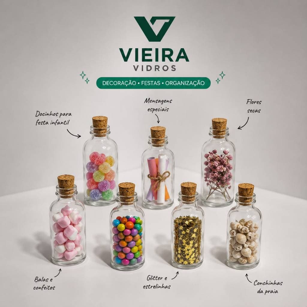 Garrafas de Vidro 208ml + ROLHA CORTIÇA/ Decoração para festas eventos, molhos e pimentas.