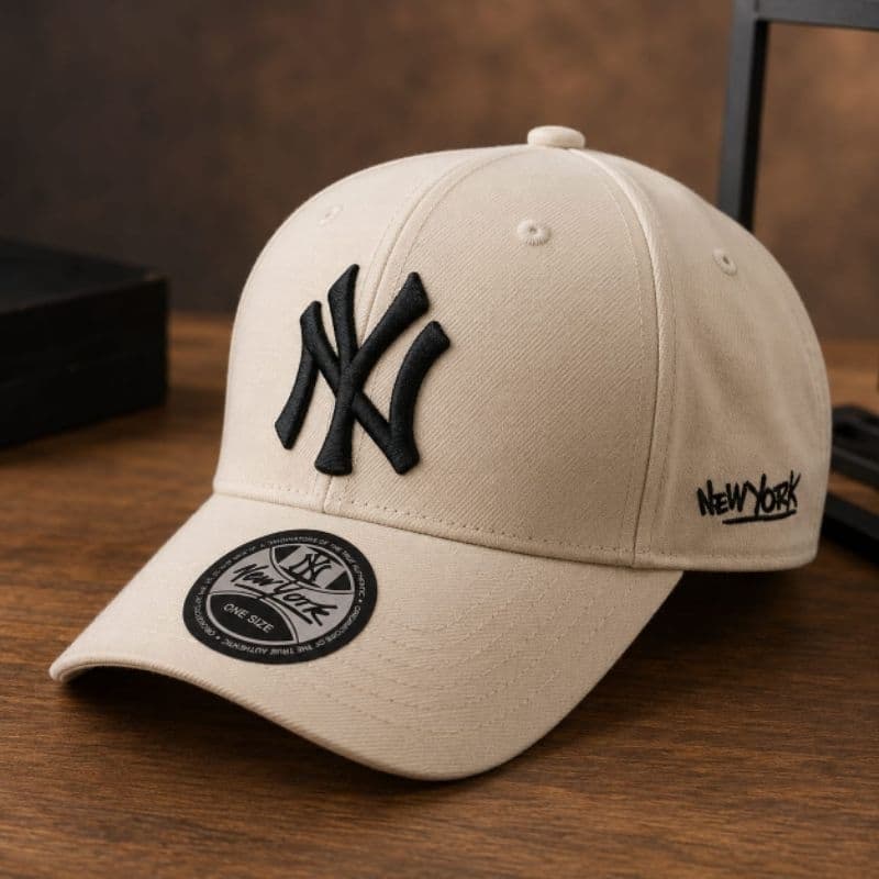 Boné Ny Bordado Aba Curva Todas as Cores Unissex Masculino Feminino Premium