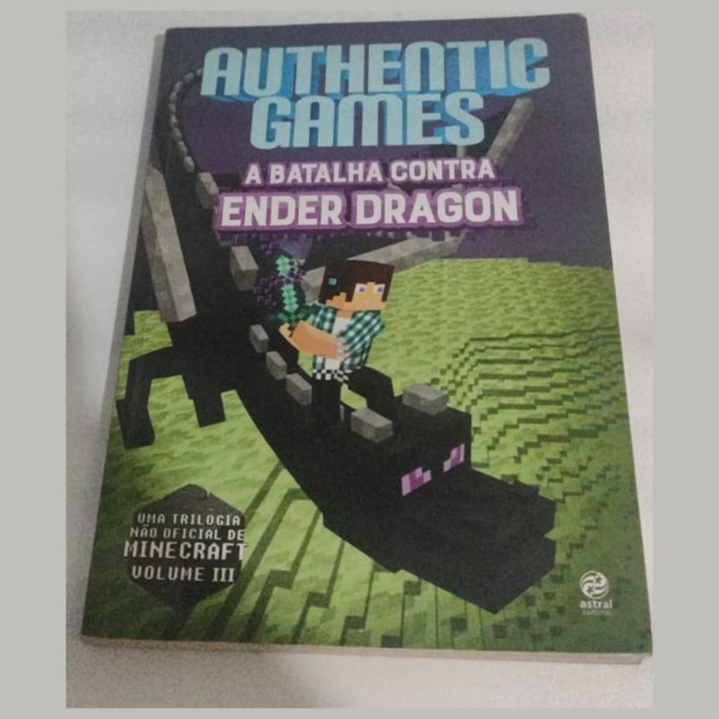 Authenticgames A Batalha Contra Ender Dragon Livro Usado