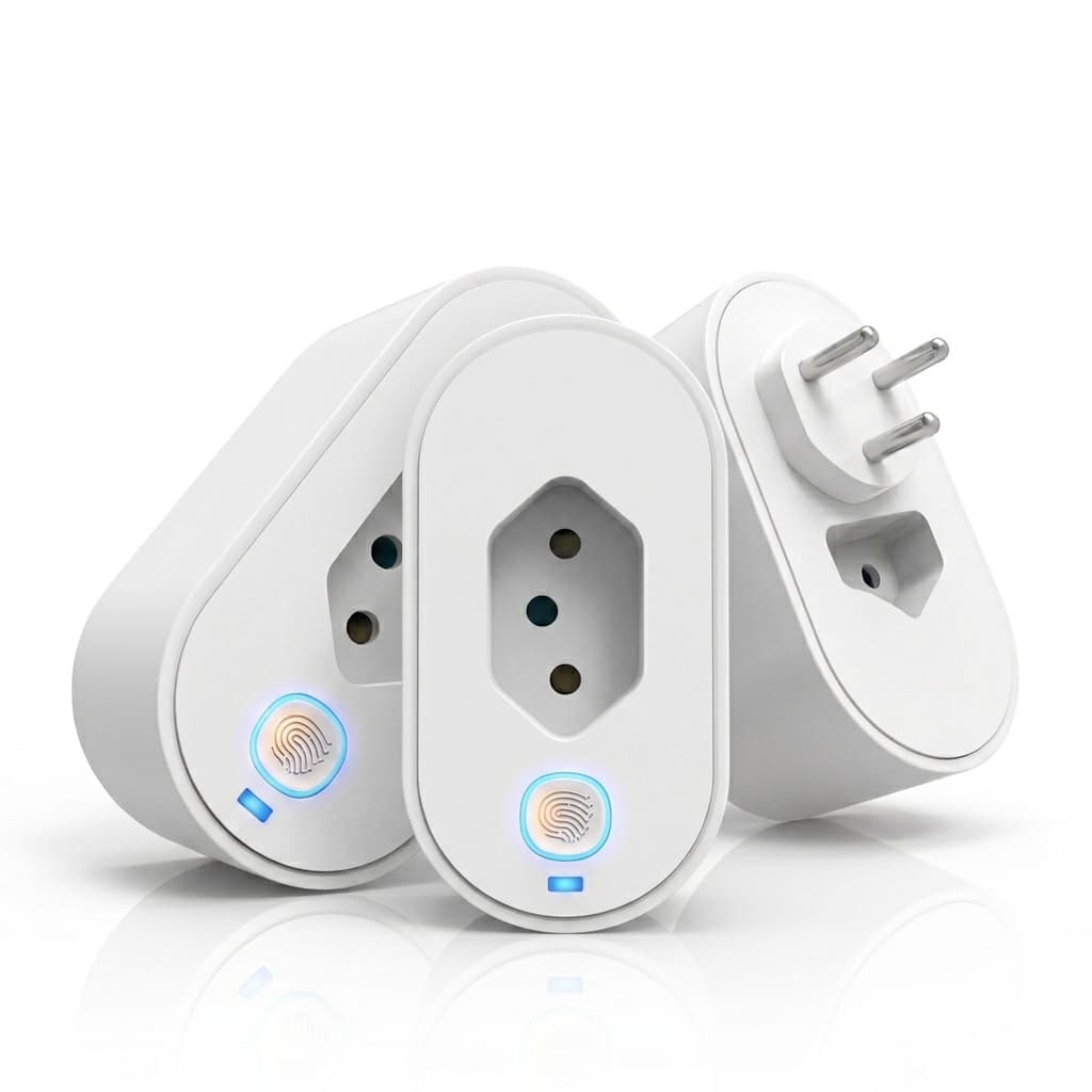 Kit tomada Inteligente Wi-Fi Smart Plug com Monitor de Energia, Controle pelo Celular, Alexa e Google Assistente, Bivolt