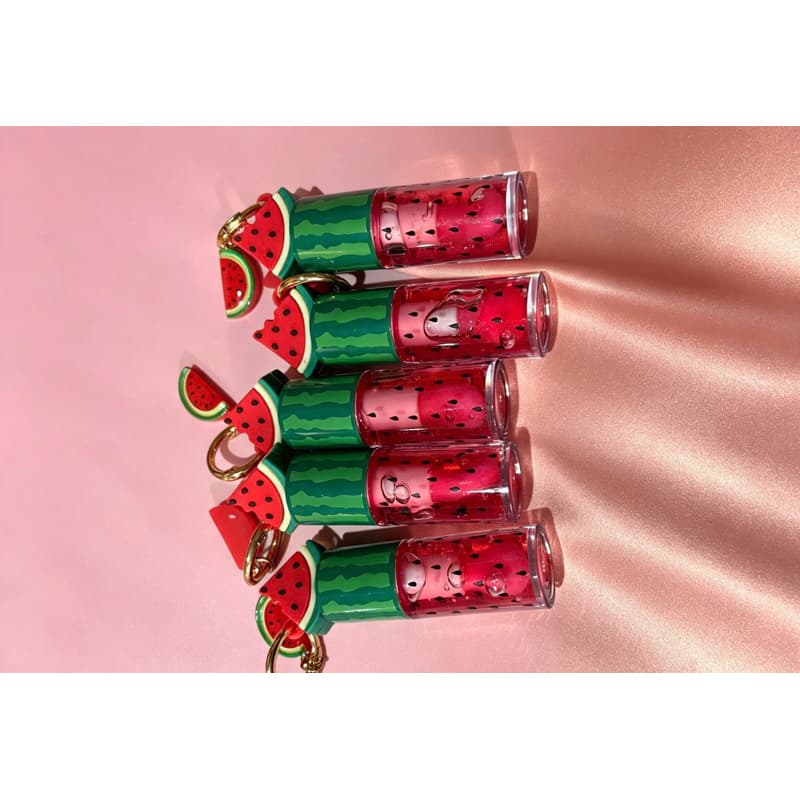 Gloss Labial Formato Melancia com Chaveiro