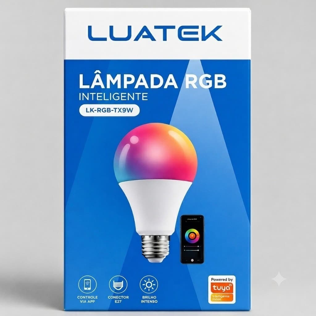 Lampada Inteligente Luatek LK / RGB - TX 9W