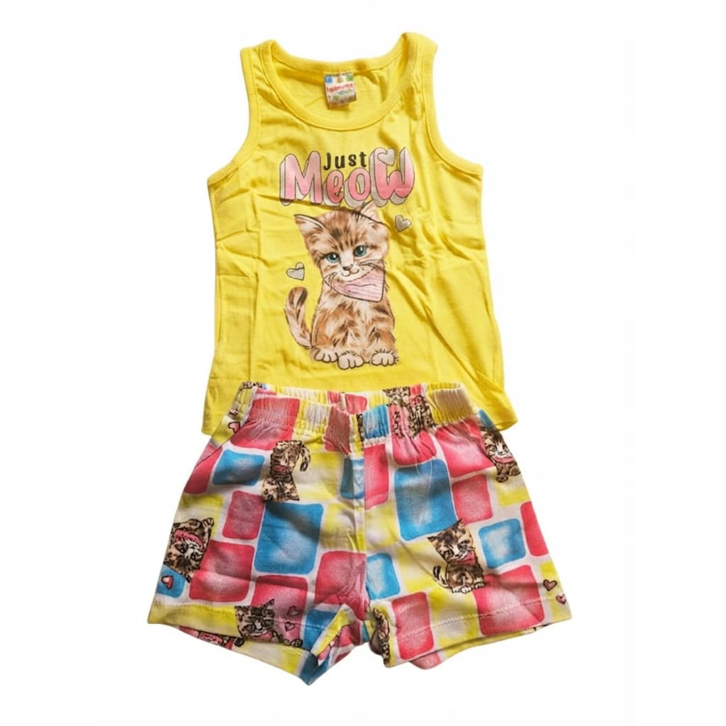 Conjunto Blusinha + Short Infantil Manga Curta Criança Blogueirinha Luxo Festa