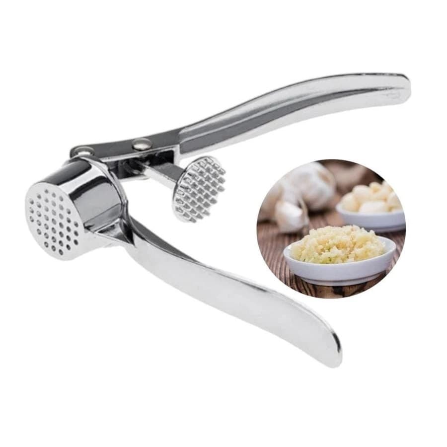Espremedor De Alho Manual Inox 15cm Prensa Amassador Garbo