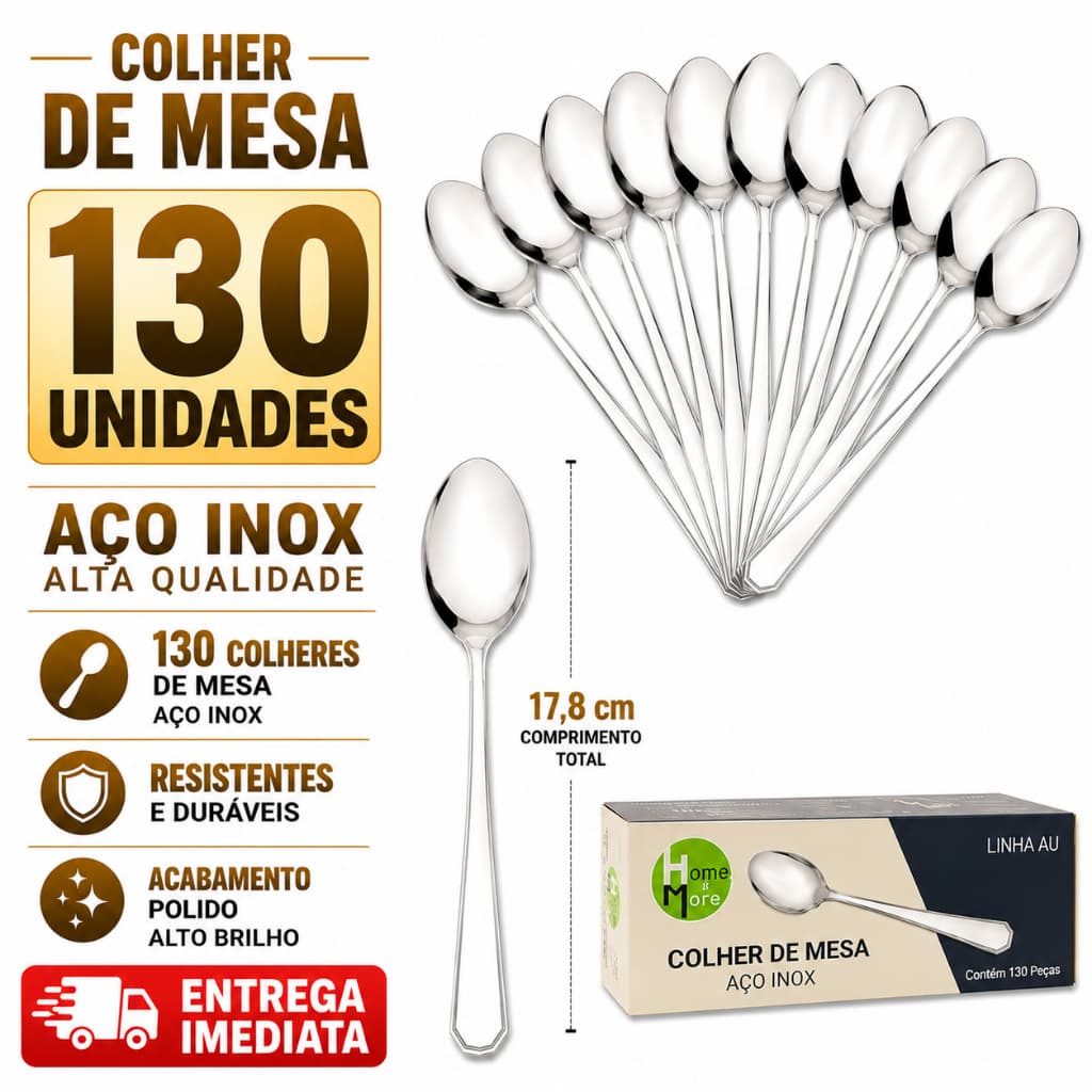 Colher Inox De Mesa Para Caldos Sopas Cozinhas Bares Restaurantes Buffet Caldinho Prateada Culher Prata Resistente