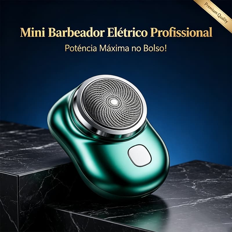 Máquina Barbear Elétrica Portátil Mini Barbeador Recarregável USB Lâminas Afiadas Barbeador Compacto para Viagem Cuidado